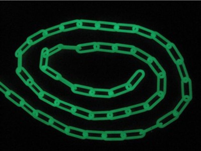 Photoluminescent Plastic Warning Chains